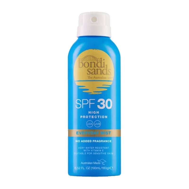 Bondi Sands SPF 30 Everyday Face & Body Sunscreen Mist - Lightweight, Non-Greasy Protection for Daily Use at Beach, Pool or Outdoor Activities
