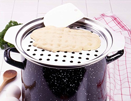 Premium Goldspatz Spaetzle Maker Lid with Scraper - 11 Inch German Noodle Maker for Authentic Spaetzle & Dumplings | Perfect for Home Cooking, Restaurants & European Cuisine Lovers