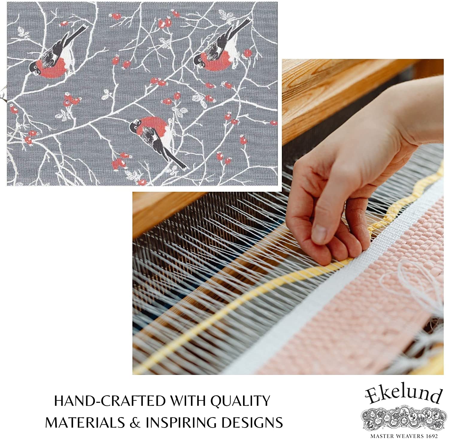 Ekelund Weavers Frostkvist Organic Cotton Tea Towel 40x60 cm - Premium Kitchen Towel for Drying Dishes, Cleaning, and Decor