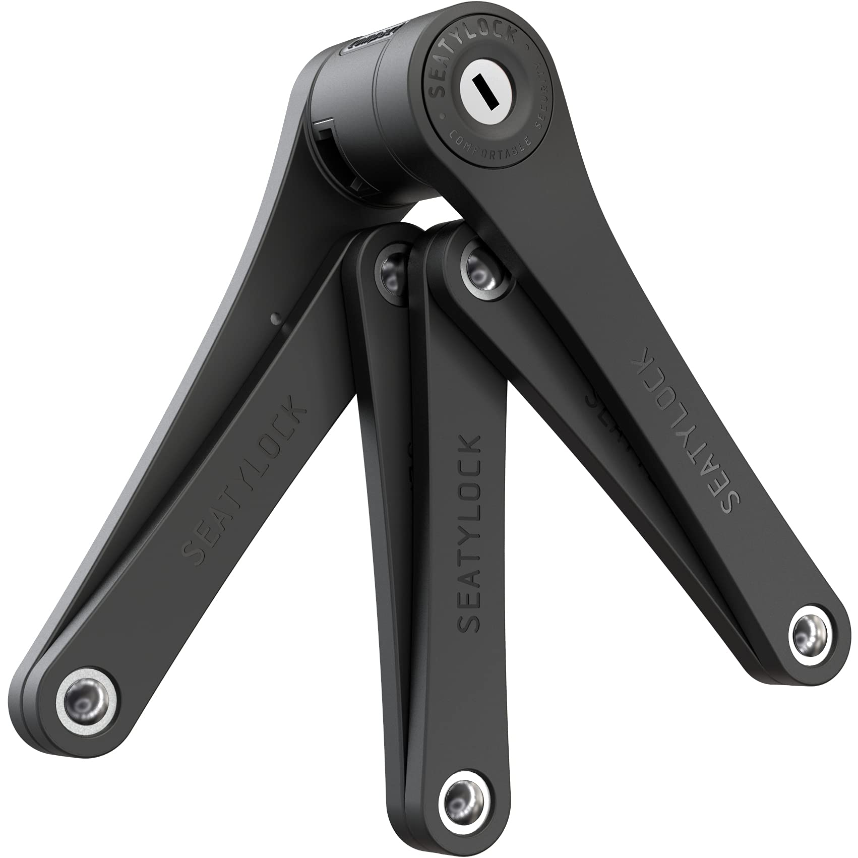 FoldyLock Compact Folding Bike Lock - Award-Winning Patented Lightweight High Security Bicycle U-Lock - Heavy Duty Anti-Theft Smart Secure Guard with Keys & Case for Bikes, Scooters, Motorcycles - Perfect for Urban Commuting, Travel & Outdoor Adventures