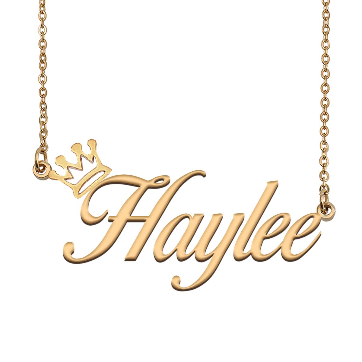 Custom Name Necklace for Women - Personalized Gold Crown Princess Bridesmaid Jewelry Gift - Perfect for Weddings, Anniversaries & Special Occasions