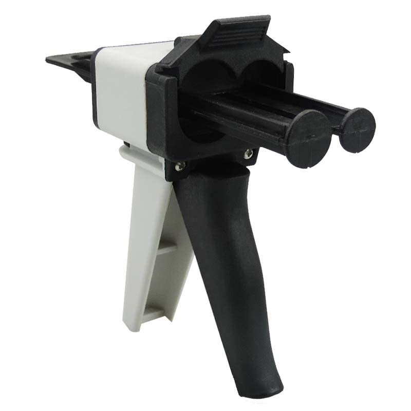 1PC Universal Dental Impression Mixing Gun - AB Dispenser for Silicone Rubber & Caulking (1:1 & 1:2 Ratio) 50ml Dental Tool - Black | Professional Dental Equipment for Dentists & Labs | Perfect for Crowns, Bridges & Implant Procedures