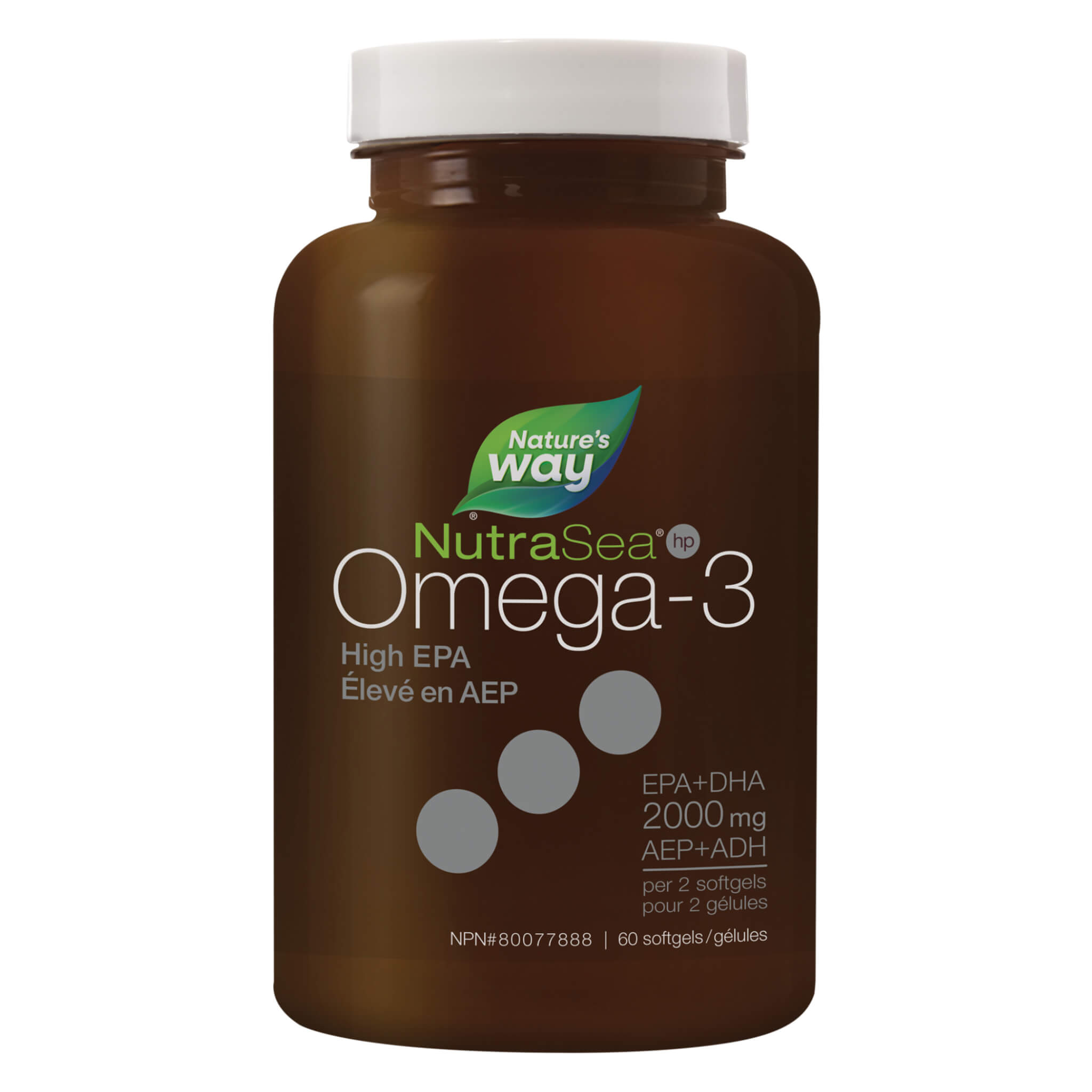 NutraSea HP Extra Strength EPA Omega 3 Liquid Gels - High Potency Fish Oil Supplement for Heart, Brain & Joint Health - Supports Cardiovascular Function & Cognitive Performance - Ideal for Adults & Active Lifestyles