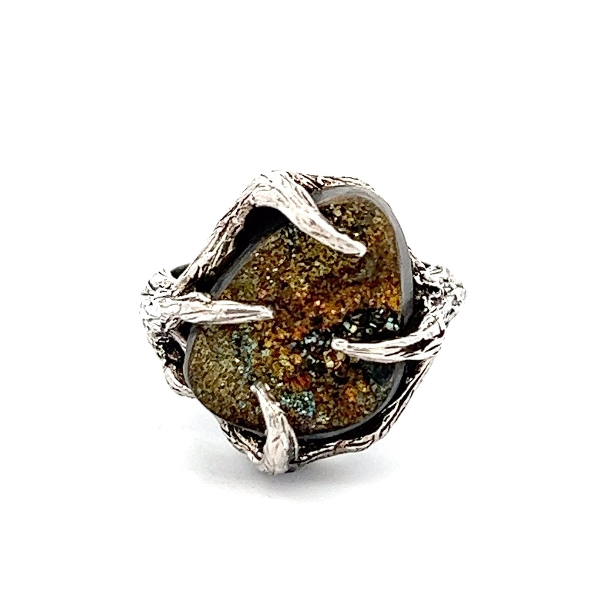 9 CT Pyrite Sterling Silver Tree Branch Ring - Elegant Nature-Inspired Jewelry for Women, Perfect for Everyday Wear, Gifts & Special Occasions