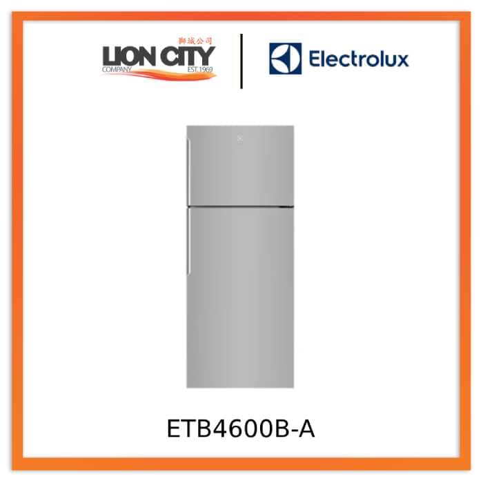 Electrolux ETB4600B 431L 2-Door Refrigerator - Energy Efficient Large Capacity Fridge for Home, Kitchen & Office Use