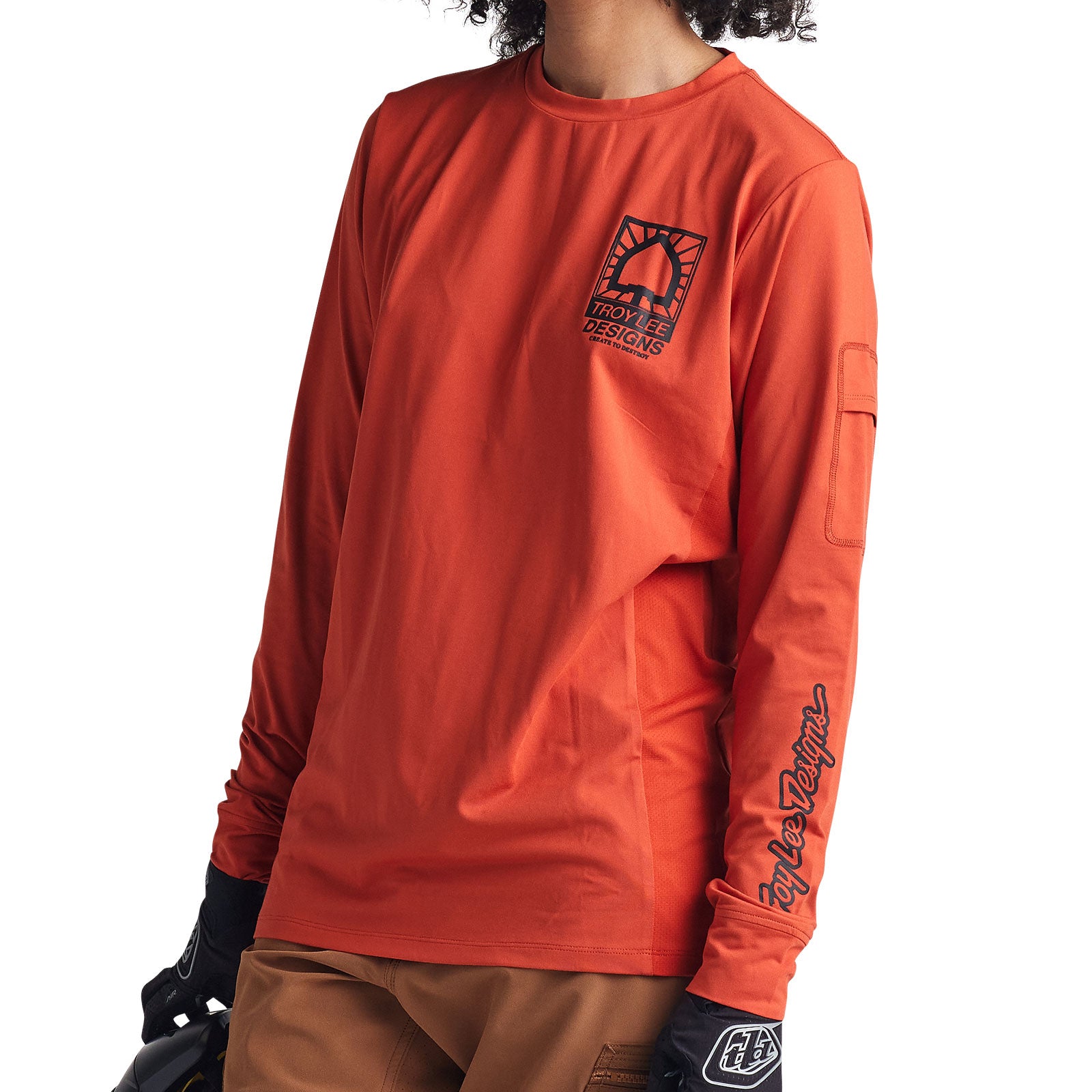 Ruckus Long Sleeve Ride Tee - Create To Destroy Brick - Motorcycle Riding Shirt for Men - Perfect for Bikers & Outdoor Adventures
