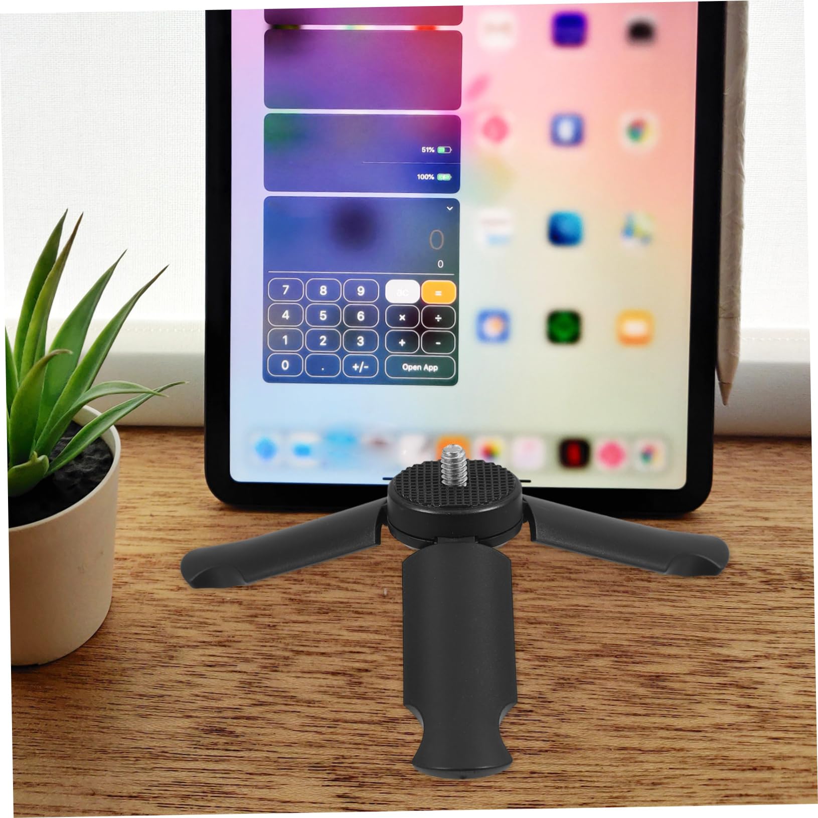 HOMSFOU 5-Piece Portable Tripod Kit - Camera Tripod Head, Mount Adapter, Desk Mount & Head Mount for DSLR, Mirrorless Cameras - Perfect for Vlogging, Photography & Video Shooting