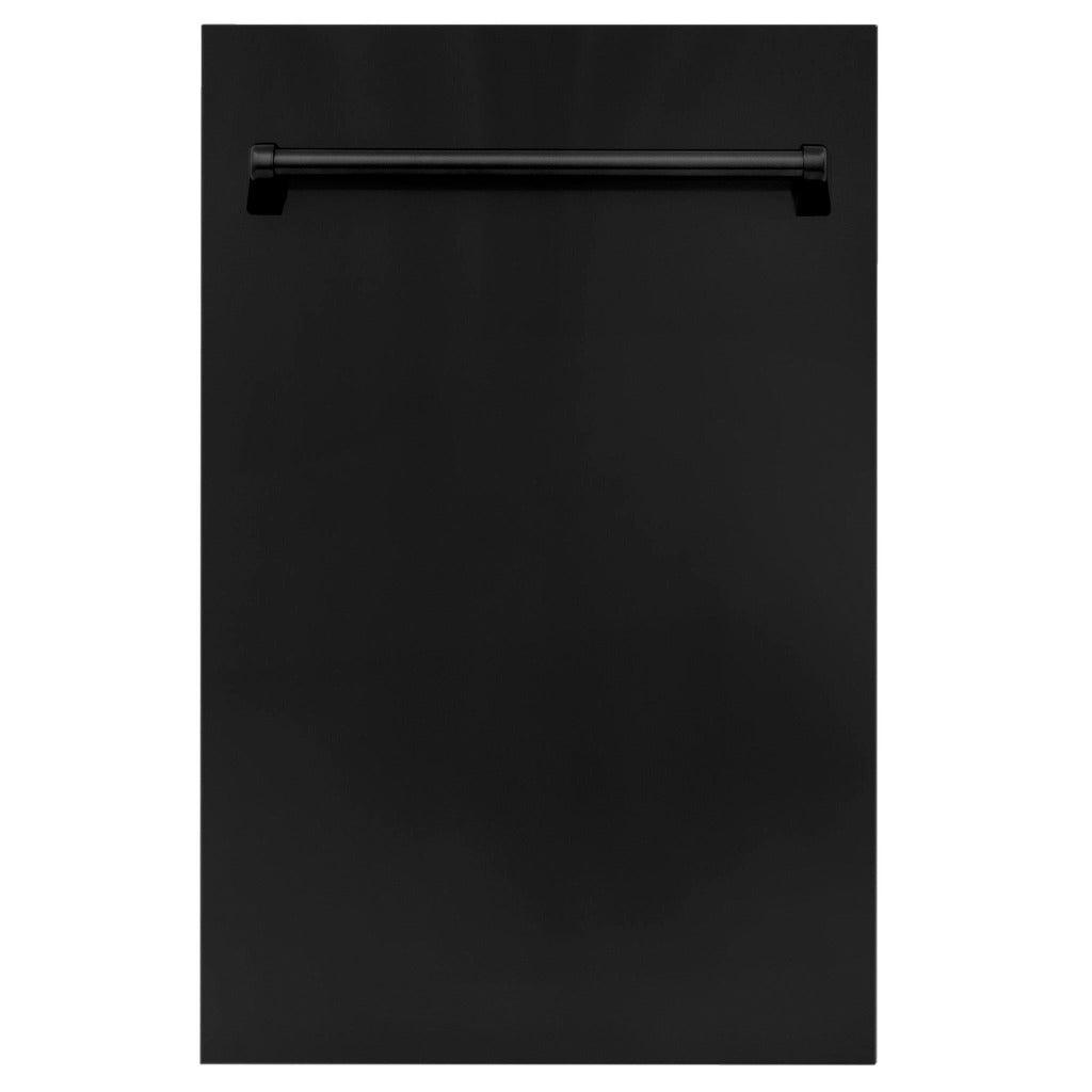 ZLINE 18 Inch Stainless Steel Dishwasher Panel with Traditional Handle (DP 18) - Perfect for Kitchen Remodeling & Built-In Appliance Upgrades