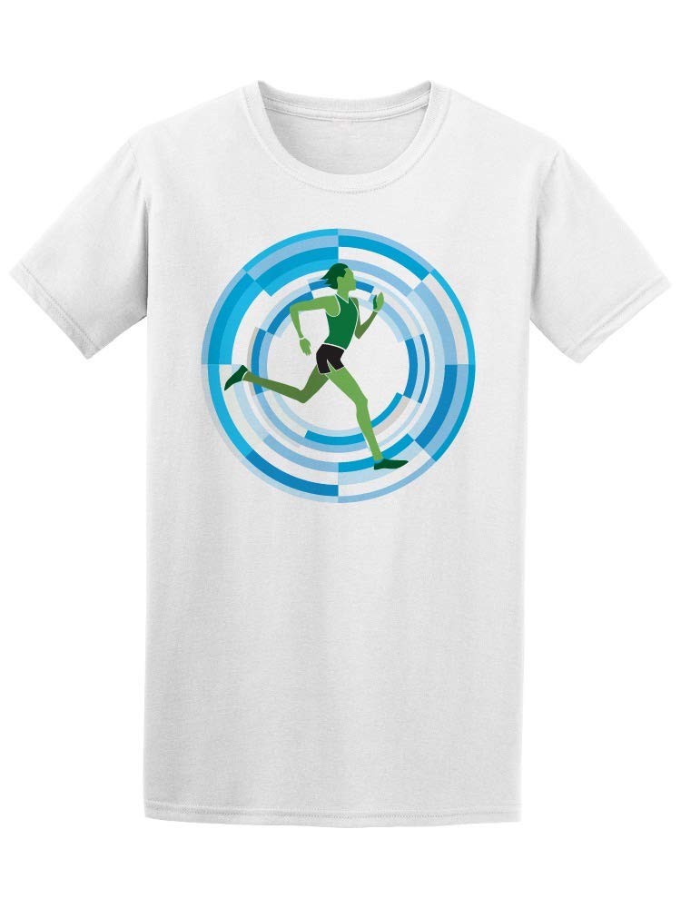 Smartprints Men's Running & Athletic Graphic Tee - Lightweight Performance Shirt for Jogging, Gym & Casual Wear
