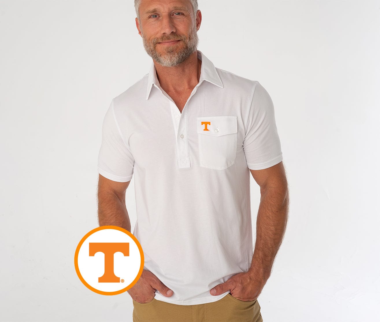 Tennessee Coach's Performance Players Shirt - Breathable Moisture-Wicking Athletic T-Shirt for Men - White - Perfect for Football, Baseball & Basketball Training Sessions