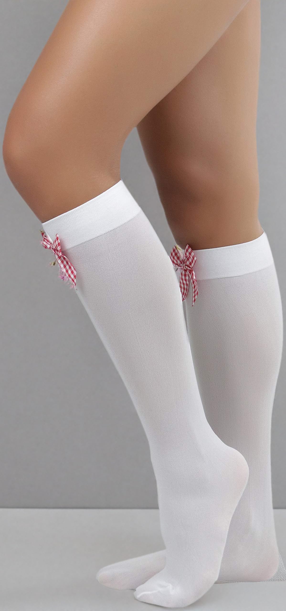 ToBeInStyle Women's Fashion Opaque Nylon Knee High Socks - Warm & Comfortable Winter Socks for Women, Perfect for Boots, Office, and Casual Outfits