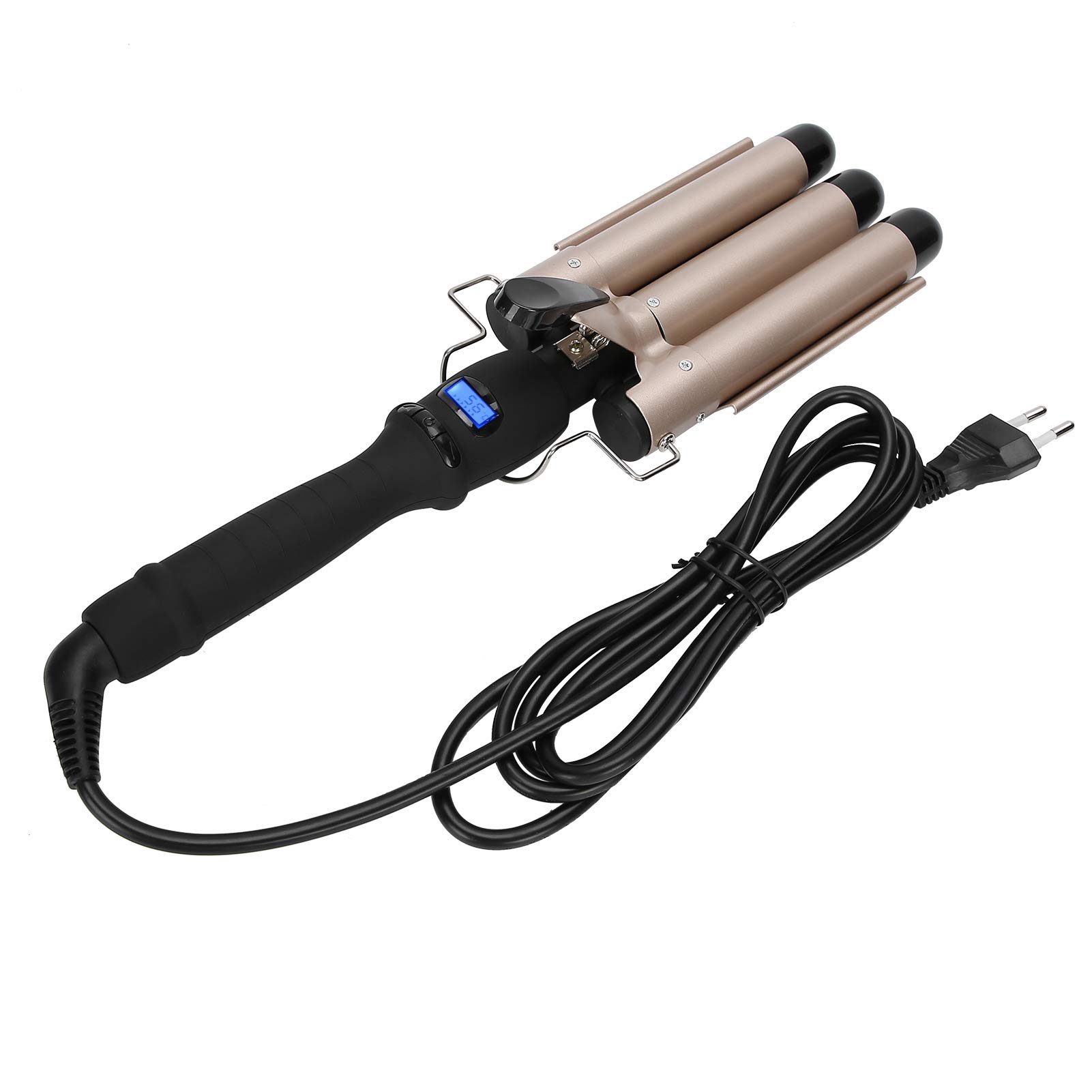 Professional 32mm Hair Waver Curling Iron - Anti-Slip, Comfortable & Durable Ceramic Tourmaline Curling Wand for Salon, Home, Wedding & Party Styling - Perfect for Beach Waves, Loose Curls & Volume Boosting