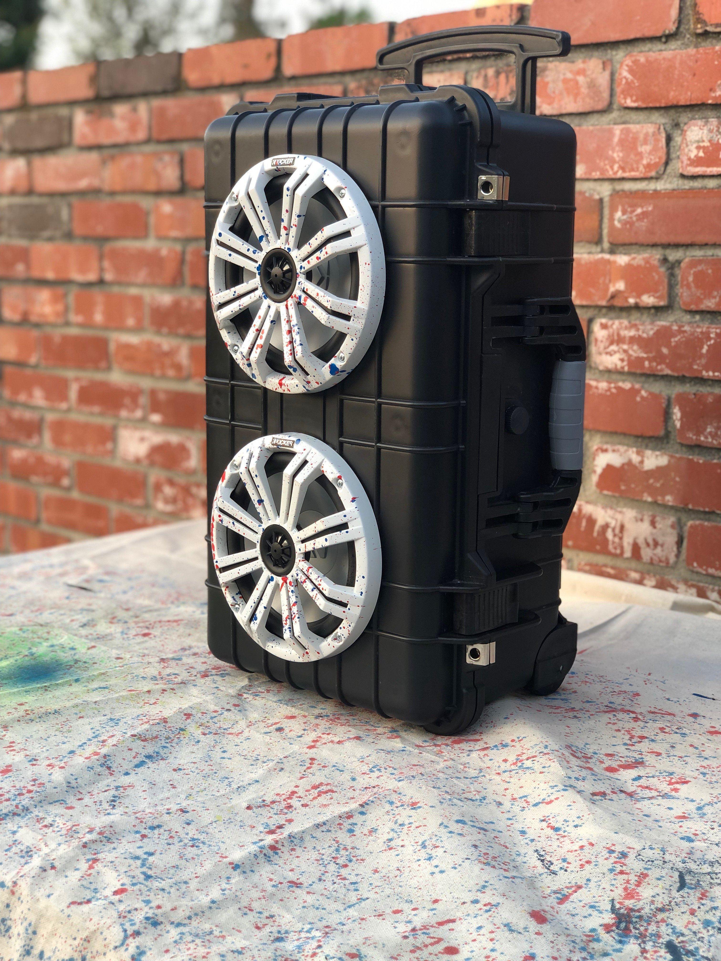 BANGER BOX XL 400 Watt Portable Bluetooth Speaker with Wheels - Powerful Outdoor Party Speaker for Beach, Camping, Tailgating & Backyard Events