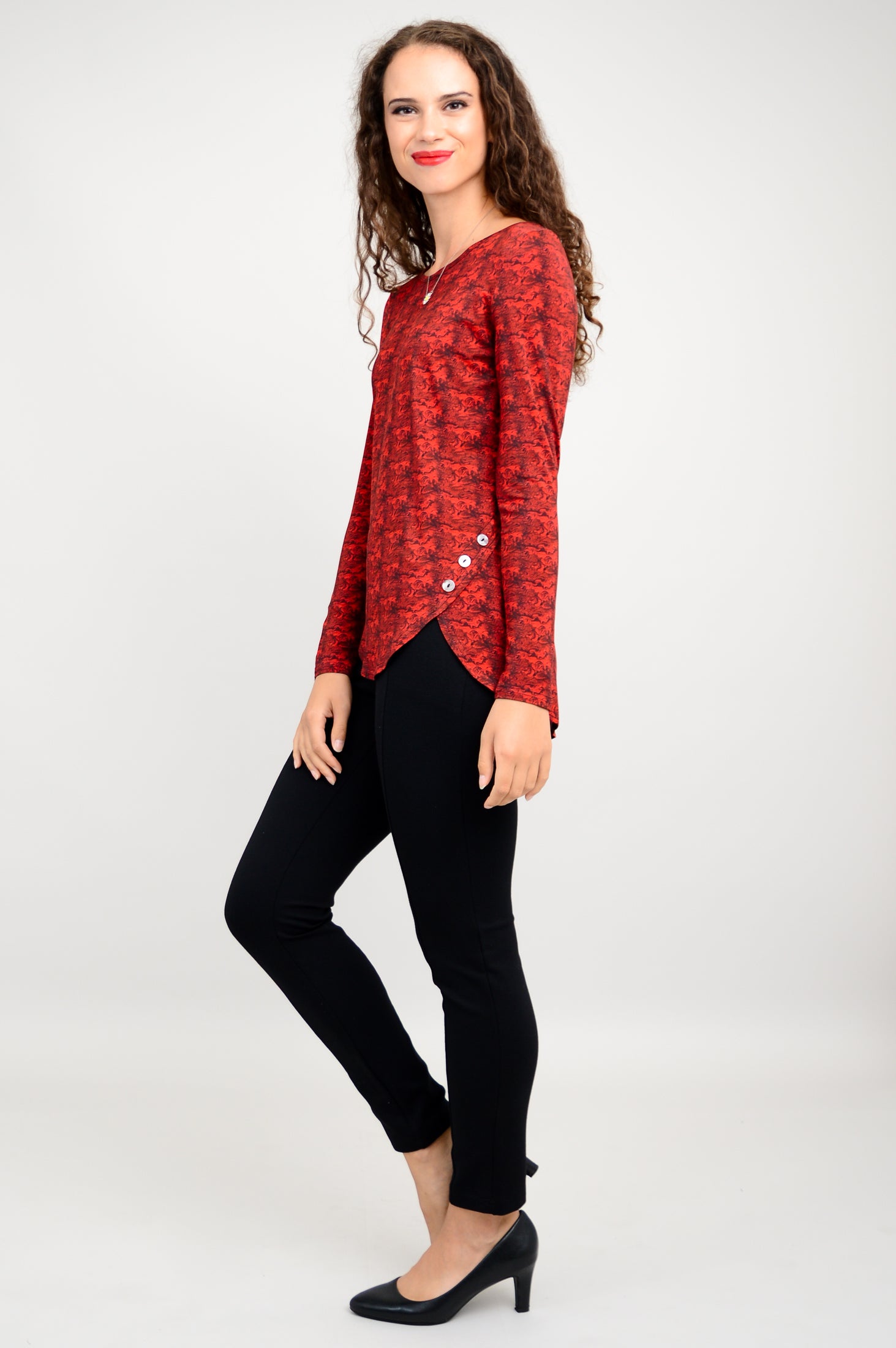 Bethany Top by Intro Vision | Soft Bamboo Fabric | Women's Casual Blouse for Everyday Wear & Summer Outfits