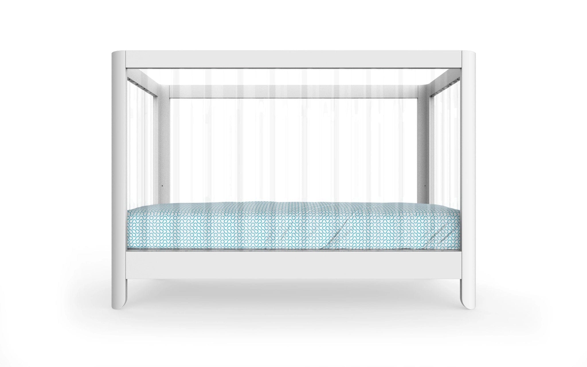 Spot On Square Reverie Crib - Modern Baby Crib with Convertible Design, Safety Rails & Adjustable Mattress Height | Perfect for Nursery, Bedroom & Daycare Use