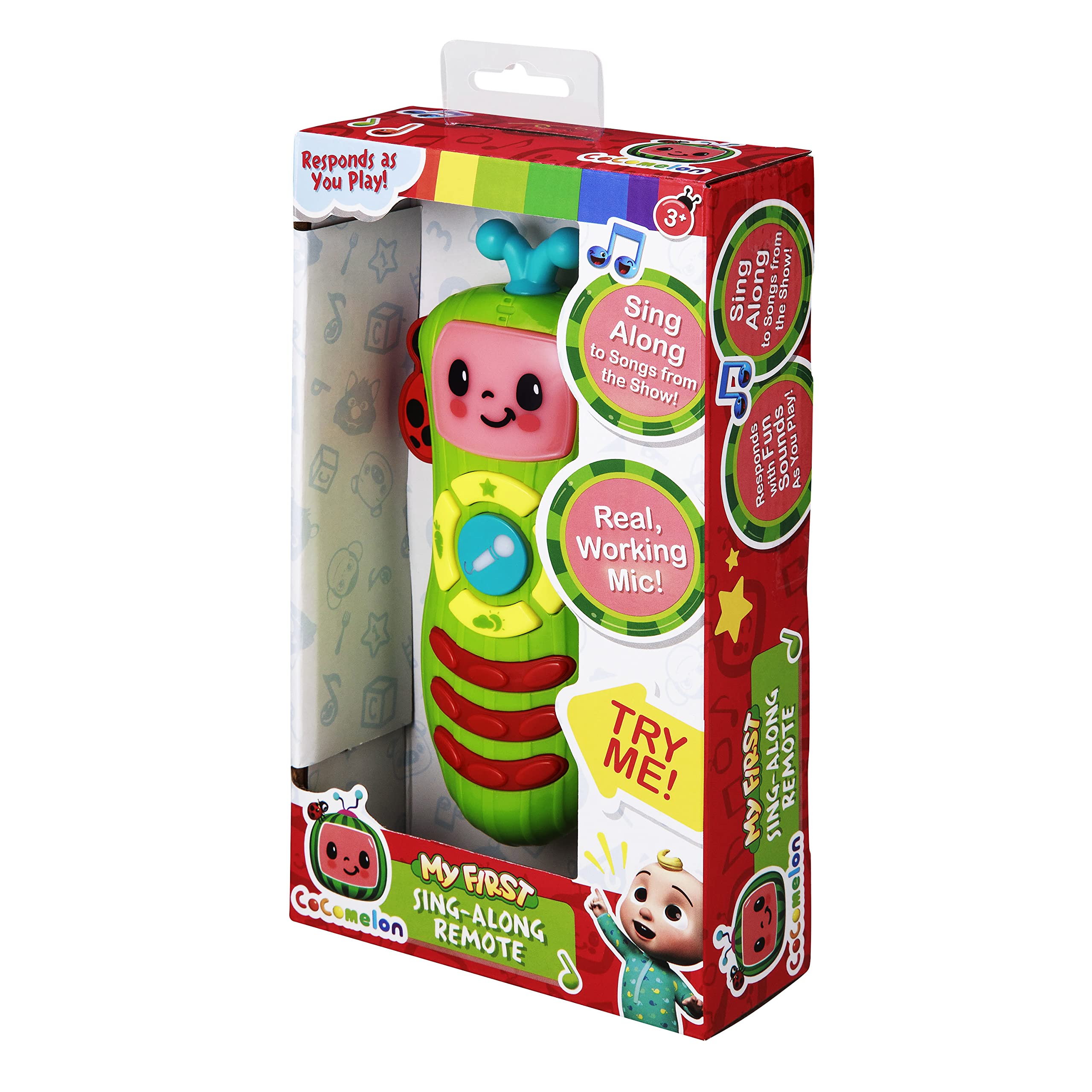 eKids Cocomelon Toy Remote Control - Musical Learning Toy with Nursery Rhymes for Toddlers & Kids | Interactive Educational Gift for Birthday & Christmas | Perfect for Home Play & Preschool Learning
