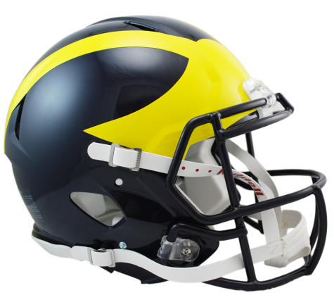 Authentic Michigan Revolution Speed Football Helmet - Lightweight & Durable for High School, College & NFL Players - Perfect for Games, Training & Sports Collectors