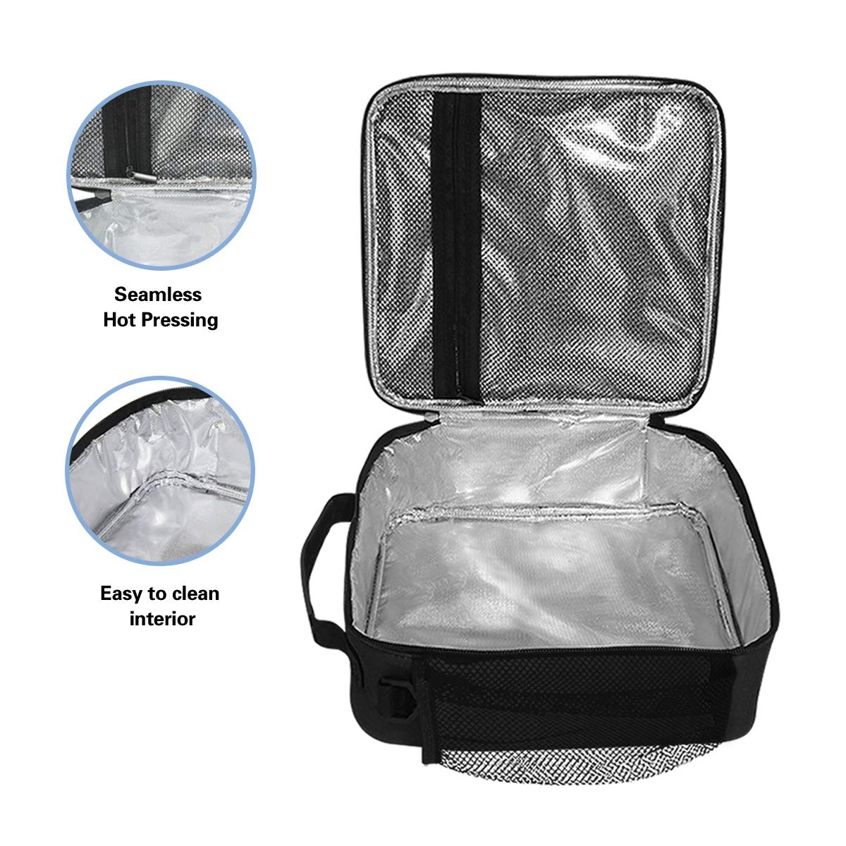 ZZXXB Insulated Lunch Bag - Reusable Thermal Cooler Tote for Kids, Students & Adults | Leakproof Penguin Design with Adjustable Shoulder Strap | Perfect for School, Work, Picnics & Outdoor Travel