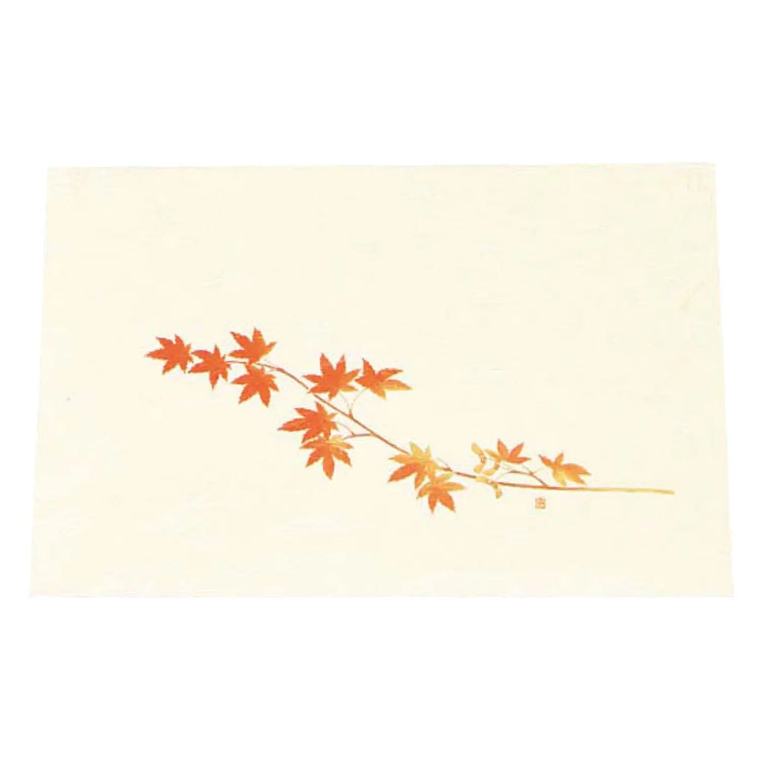 Artec Washi Paper Cream Placemats - Set of 100 Japanese Maple Leaf Design - Elegant Table Setting for Dining, Tea Ceremonies & Home Decor