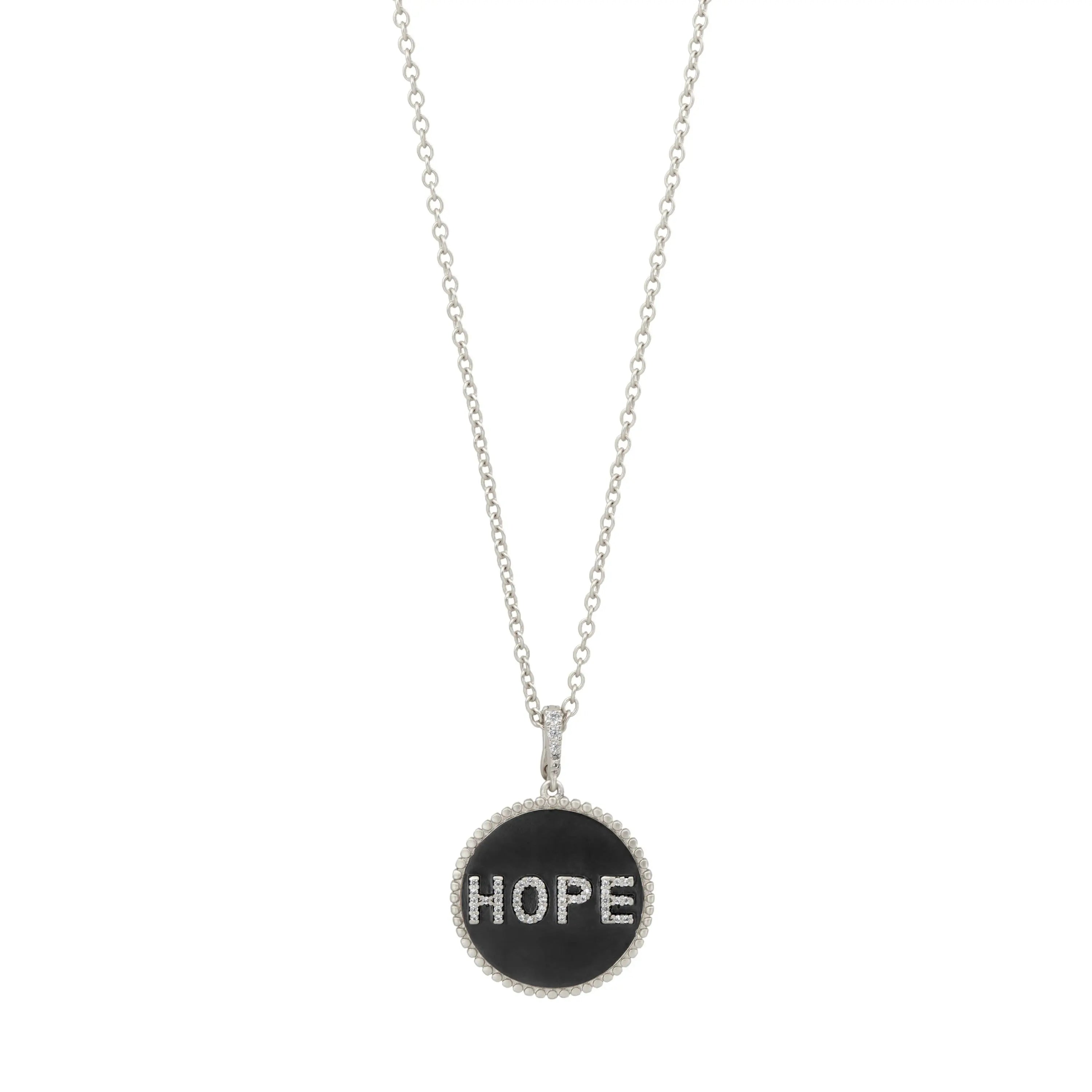 Double Sided HOPE Pendant Necklace for Women - Inspirational Jewelry Gift for Birthday, Anniversary & Everyday Wear