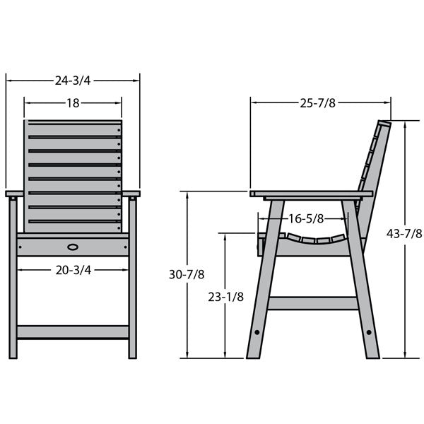 Premium Glennville Counter Height Dining Arm Chair - Modern Kitchen Bar Stool with Padded Seat & Backrest - Perfect for Breakfast Nook, Kitchen Island & Small Space Dining