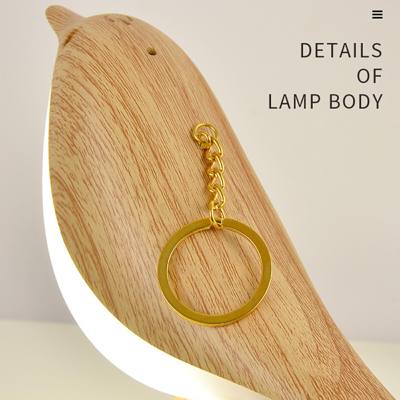 Touch Control Bedside Table Lamp with USB Port - 3-Way Dimmable LED Desk Lamp (21x6x15cm) - Cute Bird Design & Aroma Diffuser for Bedroom, Office, and Nightstand Decor