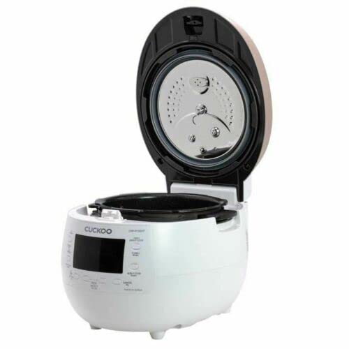 Cuckoo CRP-RT0609FW 6-Cup Twin Pressure Rice Cooker with Warmer - High Heat, GABA, Mixed, Scorched, Turbo, Porridge & Baby Food Modes | Korean-Made White Renewed Model | Perfect for Family Meals, Healthy Cooking & Meal Prep