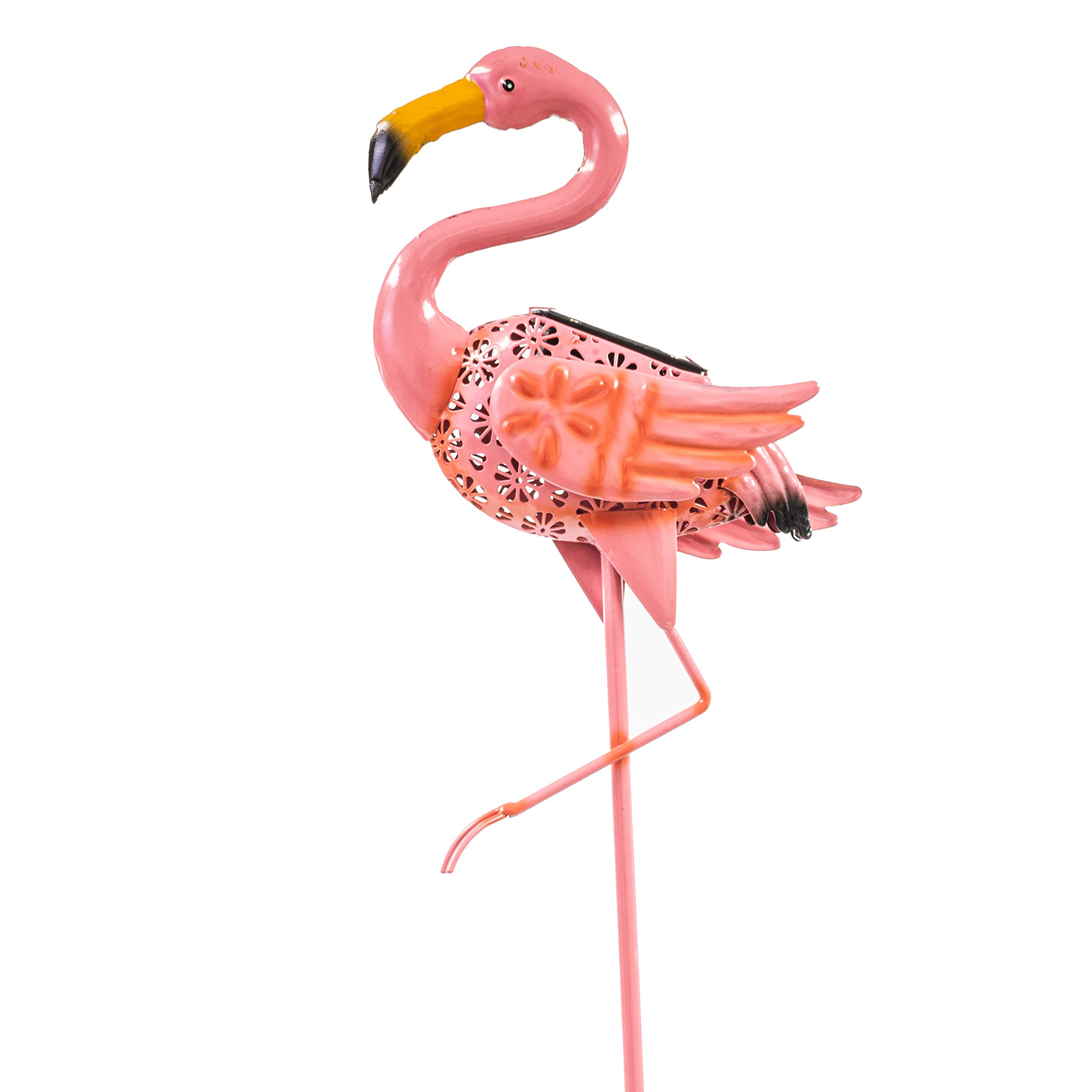 Flamingo & Crane Solar Garden Lights - Waterproof LED Outdoor Decor for Yard, Lawn, Patio, Porch & Pathway | 8-Hour Illumination with Rechargeable Battery | 2-Pack Solar Stake Lights for Beautiful Nighttime Landscape Lighting