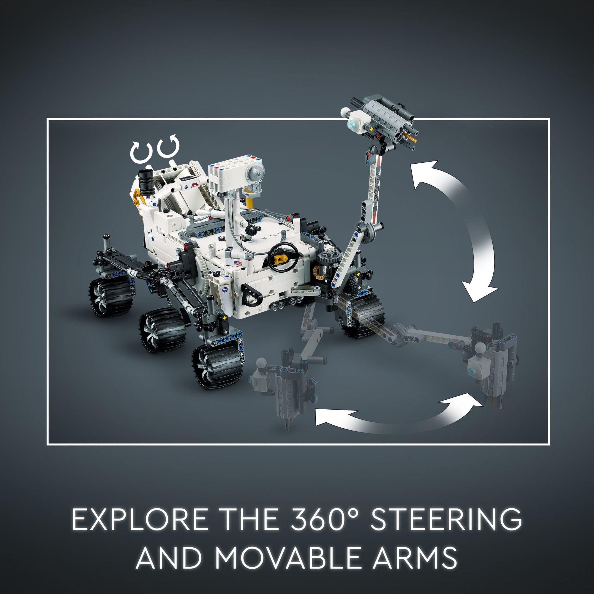 LEGO Technic NASA Mars Rover Perseverance Building Kit with Ingenuity Helicopter - STEM Educational Toy for Kids Ages 10+ | Perfect for Science Projects, Engineering Gifts & Space Exploration Enthusiasts