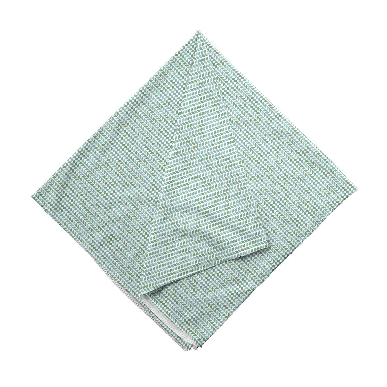 Ambesonne Abstract Bandana - Leafy Ornate Symmetric Art Design, Unisex Head & Neck Scarf for Men & Women | Perfect for Outdoor Activities, Music Festivals & Fashion Accessories