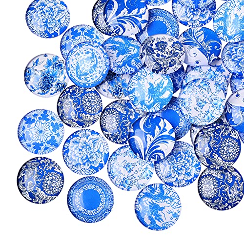 Blue and White Flower