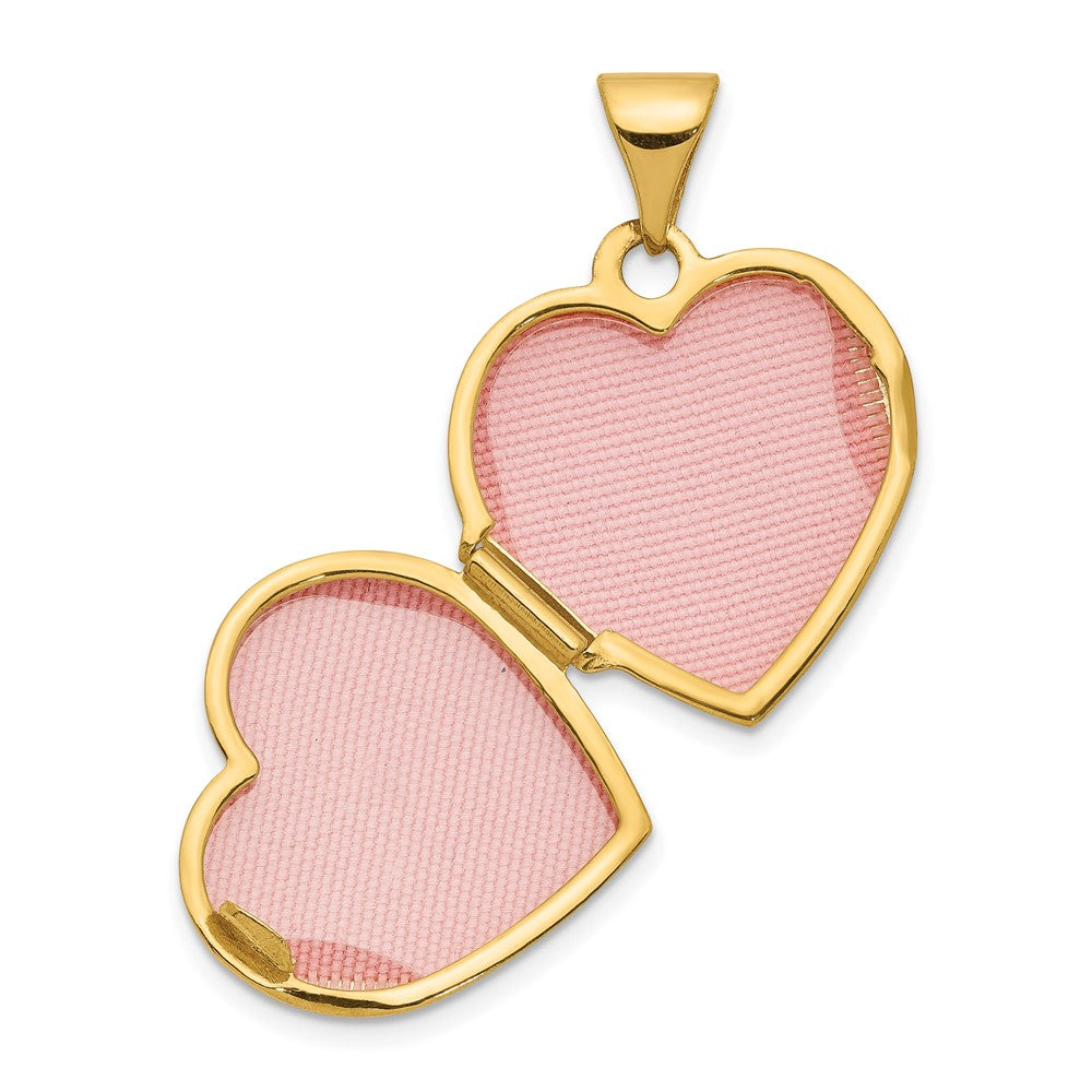15mm Gold Heart Locket Pendant - XL434 Model | Elegant Jewelry Gift for Women, Valentine's Day & Anniversary