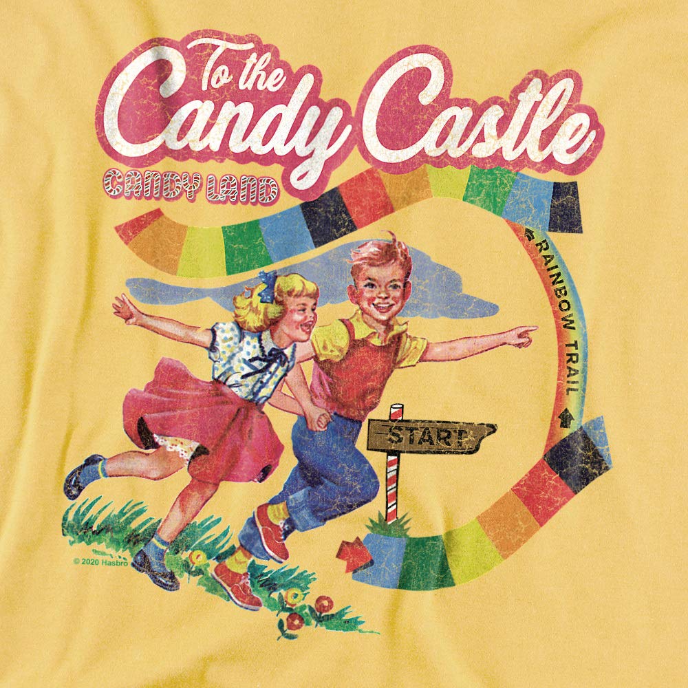 Candy Land to The Candy Castle Women's Graphic T-Shirt - Fun Casual Tee for Theme Parks, Birthday Parties & Retro Gaming Events