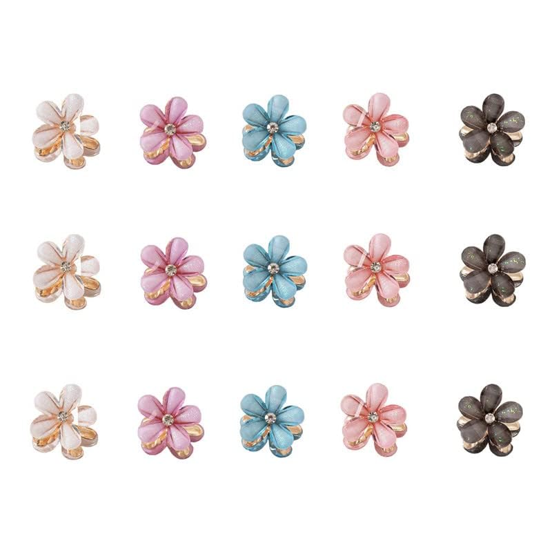 Elegant Small Hair Clips for Women - 12PCS Butterfly & Flower Claw Hair Accessories Set | Perfect for Daily Styling, Parties & Special Occasions