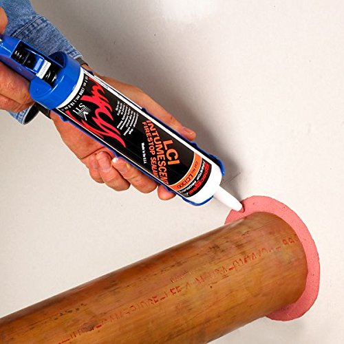 Fire Barrier Sealant - 10.1 oz Red High-Temperature Caulk for HVAC, Pipes & Electrical Penetrations - Fireproof & Smoke Seal for Home & Commercial Use