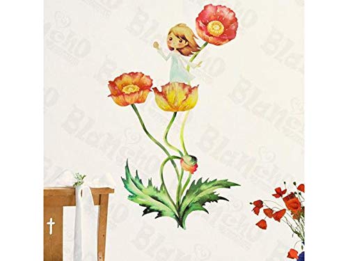 Beautiful Floral Wall Decals - Peel and Stick Home Decor Stickers for Bedroom, Living Room & Nursery | Easy to Apply & Remove | Multicolor Flower Vinyl Art