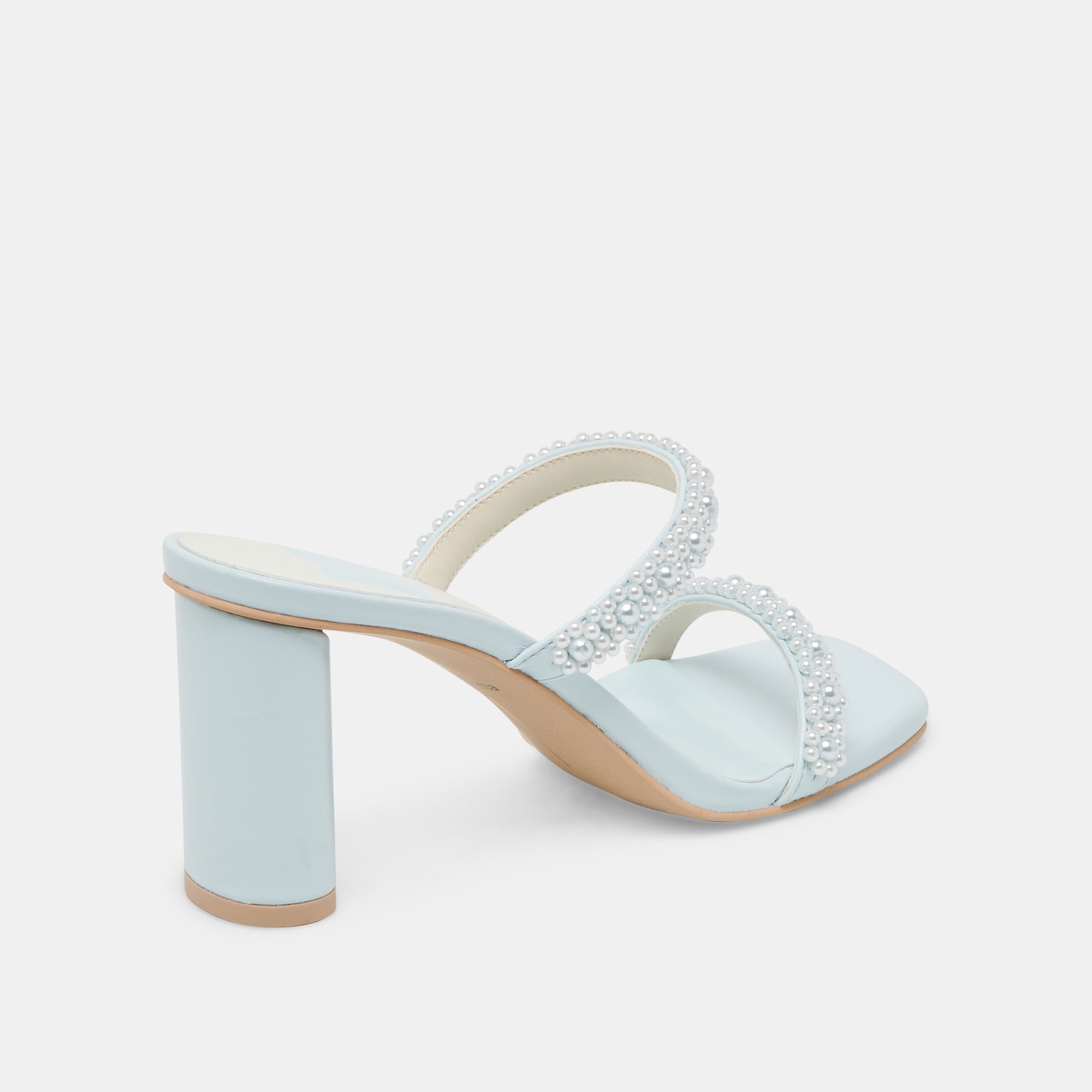 NOLAH PEARL HEELS in Ice Blue - Elegant Women's High Heel Sandals for Weddings, Parties & Special Occasions | Stella Collection