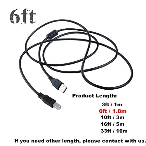 Numark NS6 NS7 III USB Cable - 6ft DJ Controller Cord for Laptop & PC - Perfect for Serato Mixing
