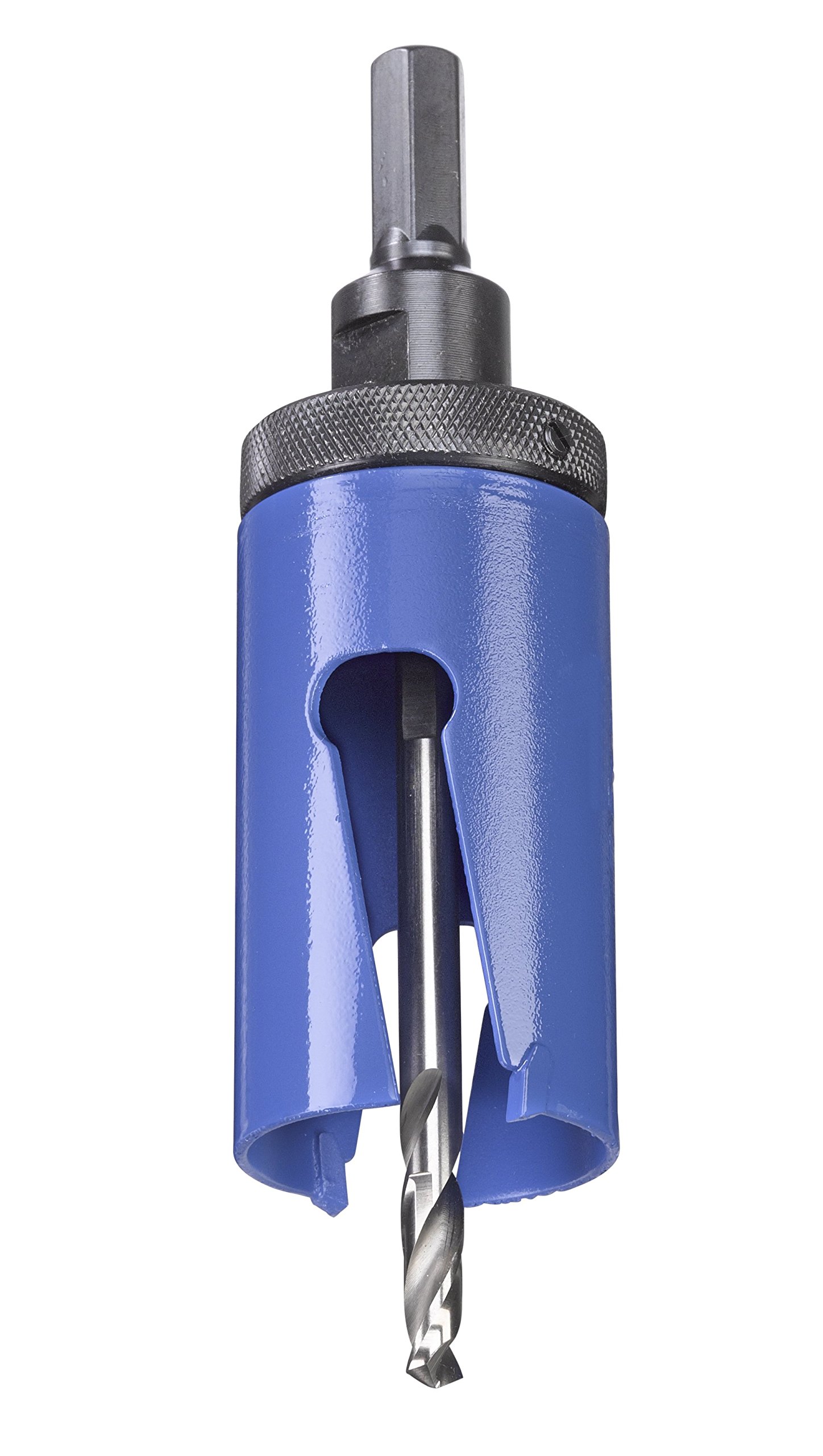 KWB Universal Hole Saw - 40mm Diameter with Extra Sharp Carbide Teeth & 8mm Center Drill - Perfect for Wood, Metal, Plastic, and Drywall Cutting