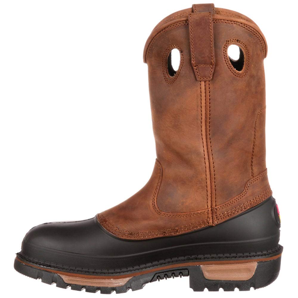 Georgia Boot Men's M Georgia Muddog Waterproof Work Boots - Steel Toe, Slip Resistant for Construction, Farming & Outdoor Work