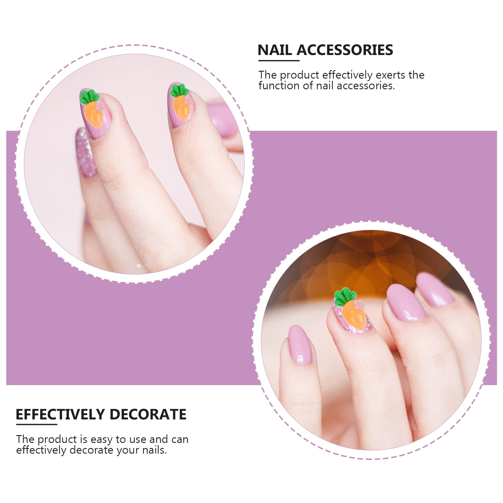 FOMIYES 30Pcs Cute Cartoon Nail Art Decorations - DIY Nail Stickers for Manicure, Nail Art Design - Perfect for Parties, Weddings, and Nail Salon Use