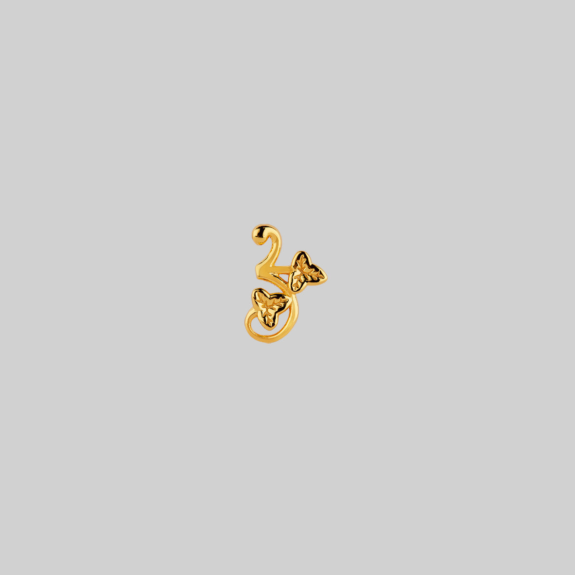 FAITH. Ivy Stud Earrings - 14K Gold Plated Botanical Leaf Earrings for Women, Dainty & Elegant Jewelry Gift for Her - Perfect for Everyday Wear, Date Night & Special Occasions