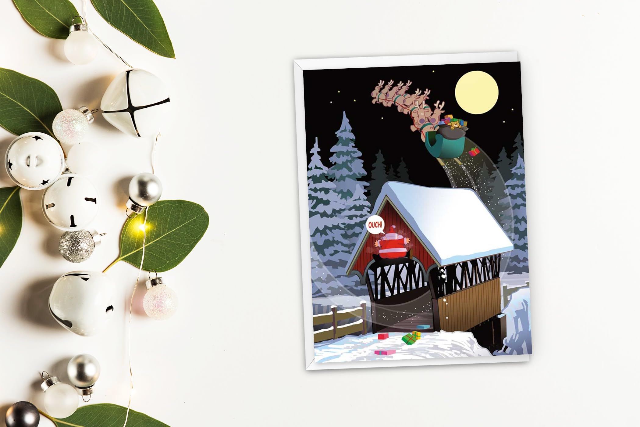 Stonehouse Collection - 18-Pack Funny Christmas Cards Boxed Set with Envelopes | Holiday Greeting Cards Featuring Santa | Bulk Christmas Card Collection for Office, Family & Friends Gift Exchange