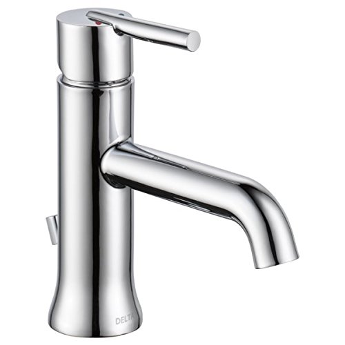 Delta 559LF-GPM-MPU Single Handle Bathroom Faucet with Metal Pop-Up Drain, Chrome Finish - Perfect for Modern Bathroom Renovations and Home Upgrades