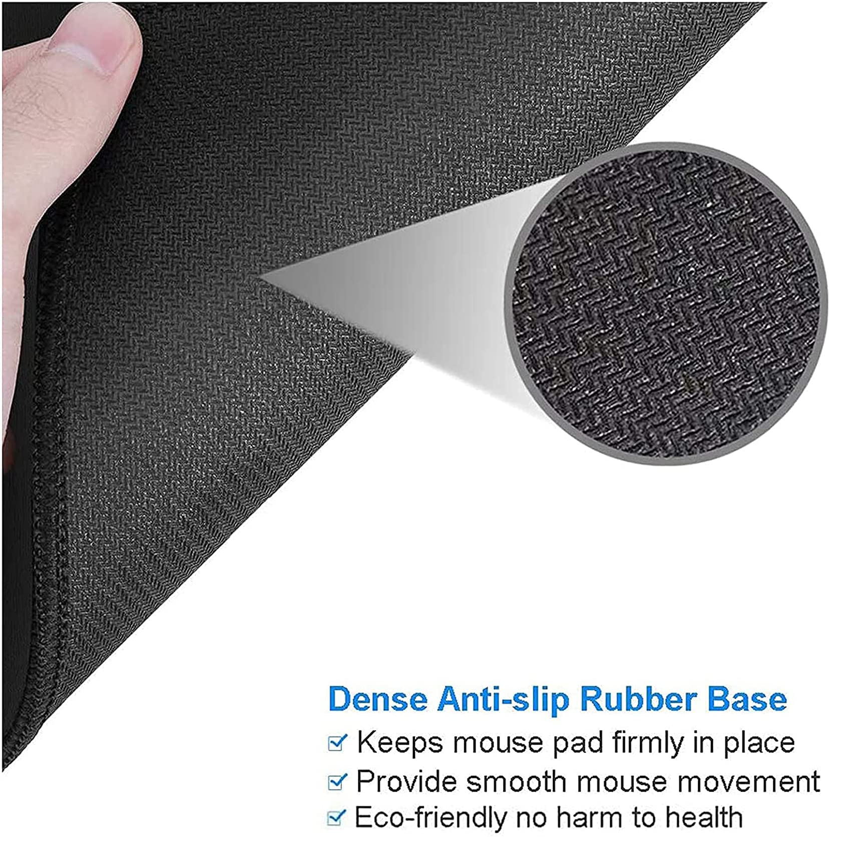 Premium Non-Slip Rubber Base Mouse Pad with Stitched Edge - 7.87x7.87 Inch Round Gaming & Office Mousepad - Waterproof Turtle Design for PC, Laptop & Computer Workstation - Perfect for Home, Office & Gaming Setup