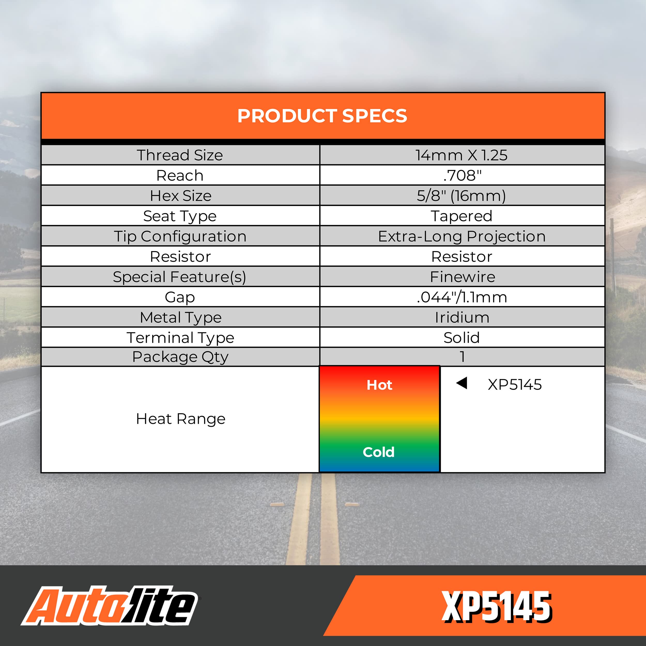 Autolite Iridium XP XP5145 Spark Plugs - 4 Pack | High Performance Automotive Replacement for Improved Fuel Efficiency & Engine Power | Ideal for Cars, Trucks & SUVs