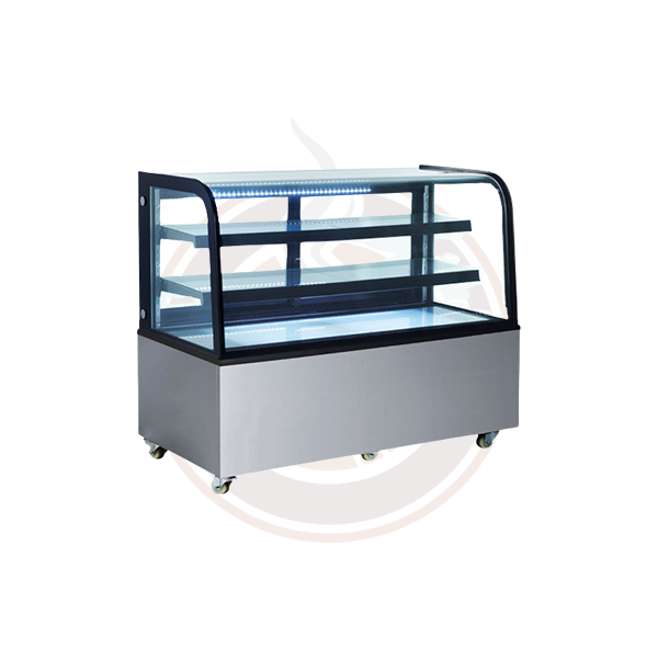 Omcan Commercial Dry Bakery Display Case - 47102, 47103, 47104 Models - Perfect for Bakeries, Cafes & Retail Stores to Showcase Pastries, Bread & Desserts