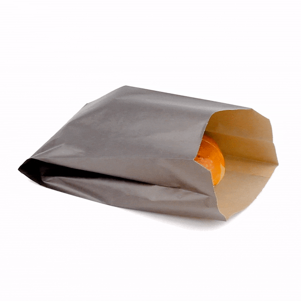 Premium Black Paper French Fry & Snack Bags - 5