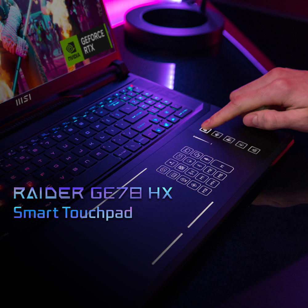 MSI Raider GE78HX Gaming Laptop - Intel Core i9-13950HX, NVIDIA RTX 4070, 32GB RAM, 1TB SSD, 17