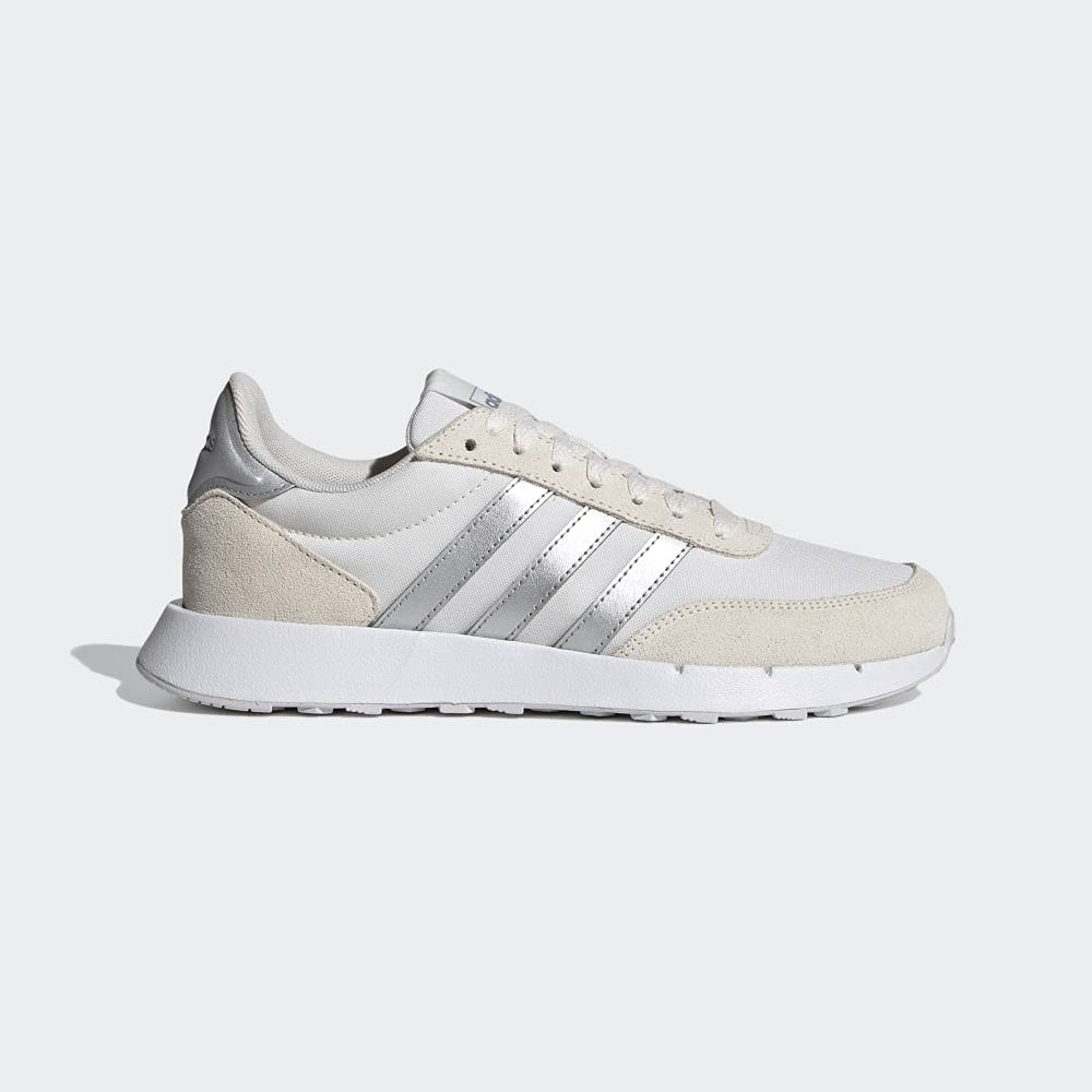 Adidas Women's Run 60s 2.0 Suede Running Shoes - Lightweight Gym & Fitness Sneakers for Women in Ivory Size 8 Medium (B,M) | Perfect for Jogging, Workouts & Casual Wear